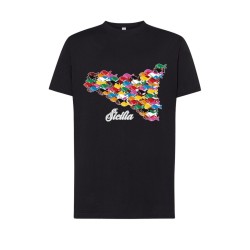 T-SHIRT PESCI MAPPA SICILIA